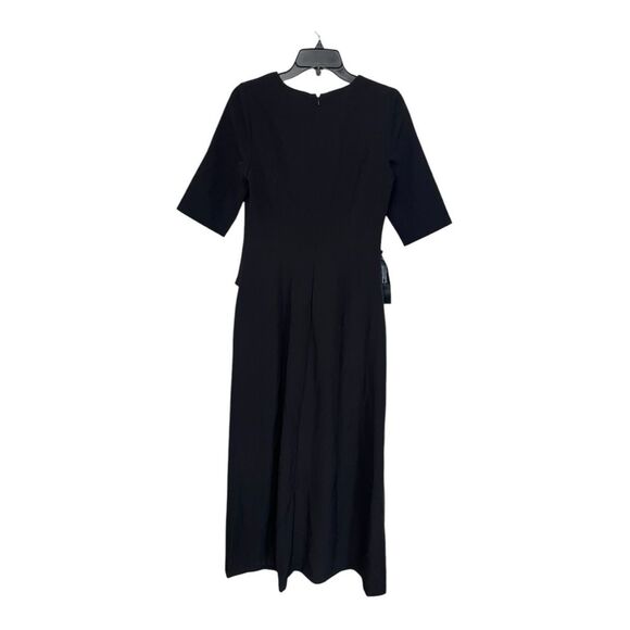 NWOT Kay Unger | Davina Romper Walk Thru Jumpsuit Dress Black 6 - Picture 7 of 13